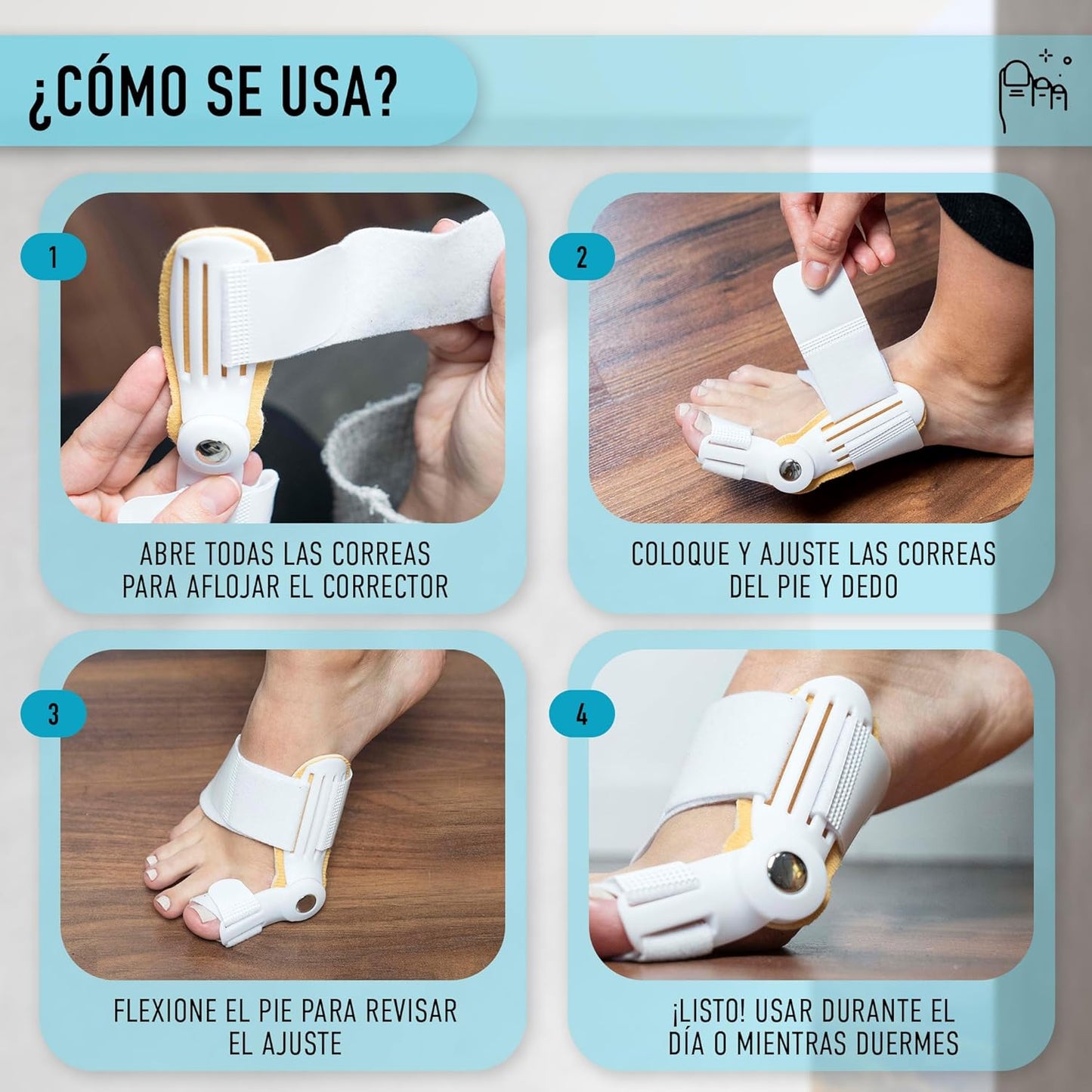 Férula Ortopédica para Juanetes – Alivio del Dolor y Corrección del Dedo Gordo